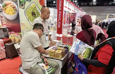 Blok Mi Segera Makanan Dongyang di Pameran Halal Malaysia